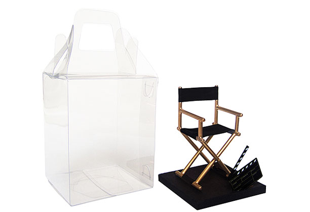 Miniatura de cadeira de Diretor de Cinema com claquete
